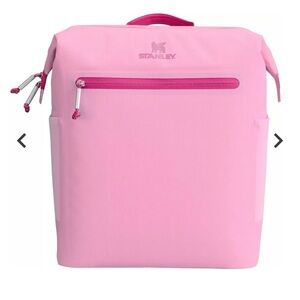 Stanley Light Pink Backpack with Zip Pocket cooler